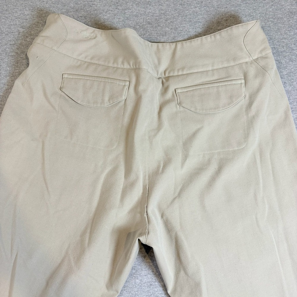 Columbia GRT‎ Pants Womens 14 Beige Stretch Zipper Pockets Hiking Khaki - Picture 5 of 7